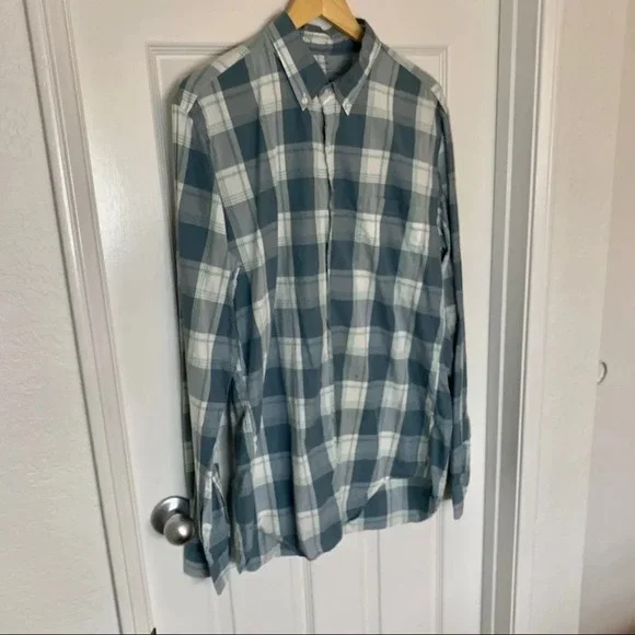 J Crew Men’s Button Down Plaid Long Sleeve Casual Dress Shirt L Tall - Picture 2 of 12